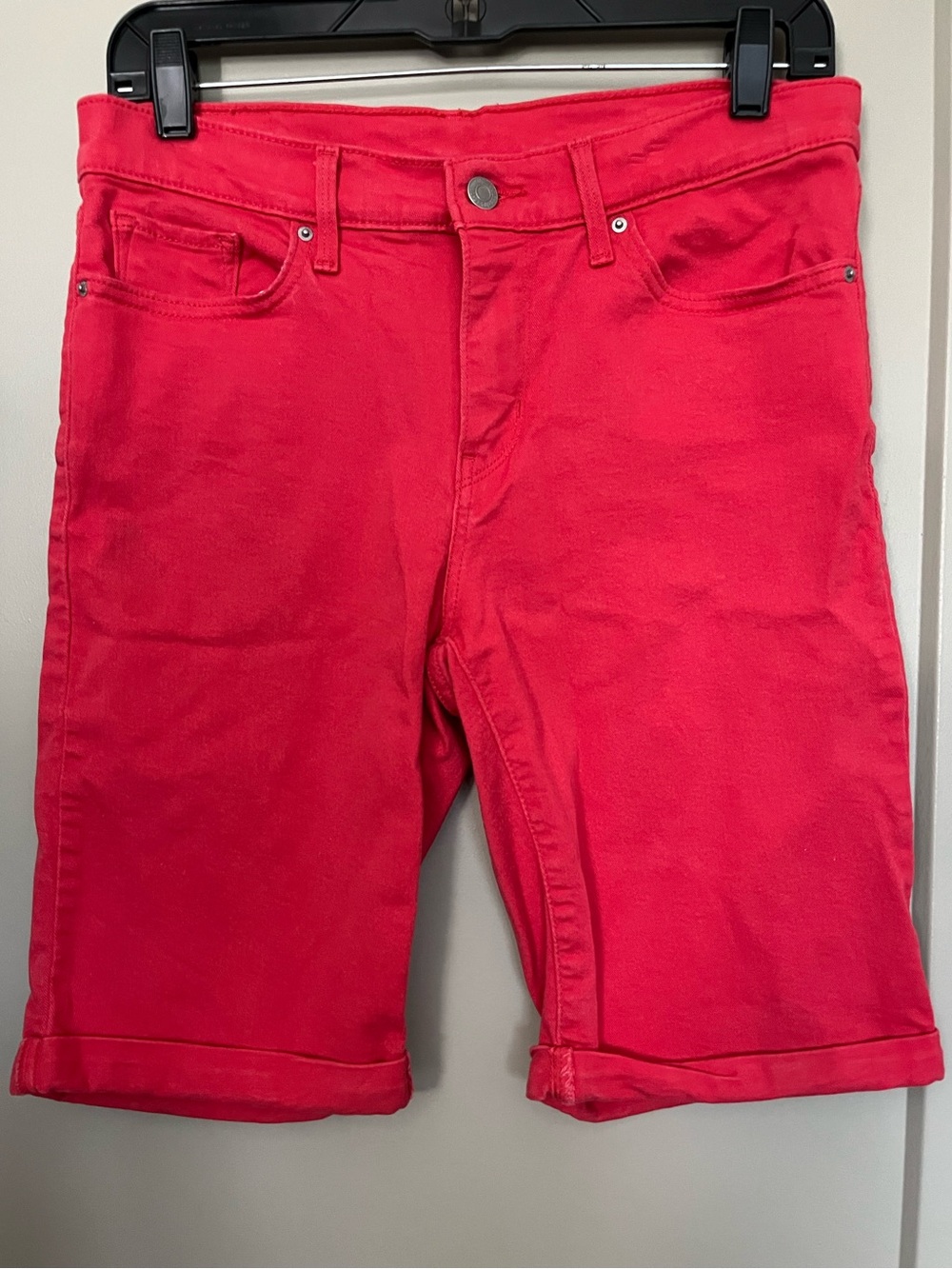 Levi's Red Denim Jean Shorts